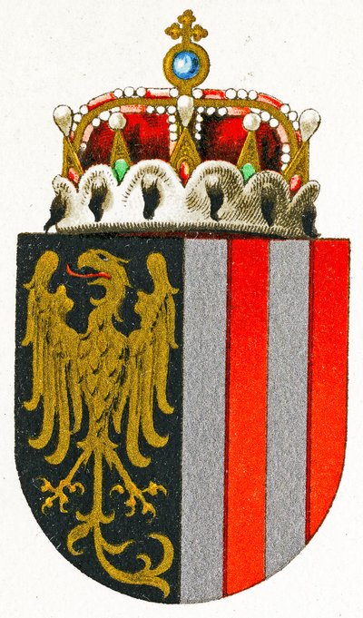 Wapen van Opper-Oostenrijk, ca. 1898 door German School
