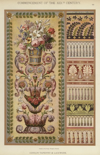 Begin van de 19e eeuw, Gobelin Tapestry en Kantwerk door German School