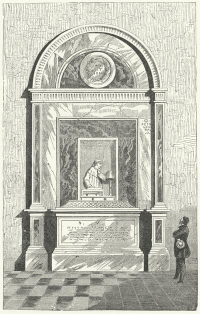 Het graf van Dante in Ravenna, Italië door German School