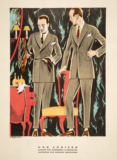 Der Arbiter, outfits door Fasskessel & Muntmann, uit Styl, uitgegeven 1922 door German School