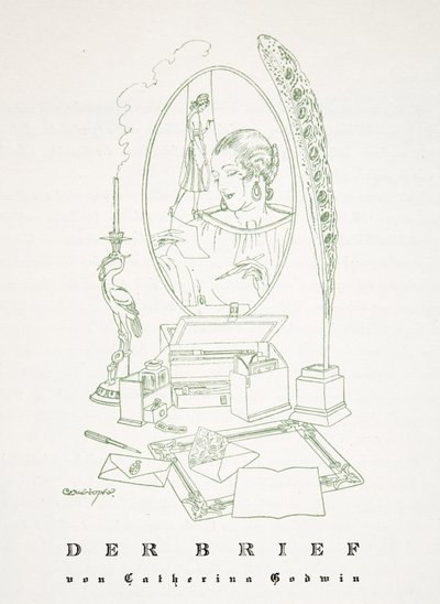 Der Brief door Catherina Godwin, uit Styl, uitgegeven 1922 door German School