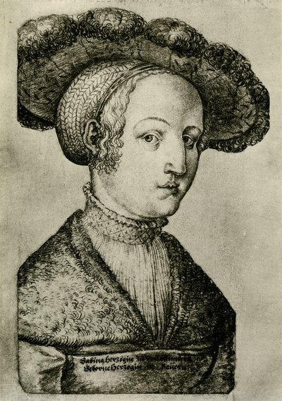 Hertogin Sabina van Württemberg door German School