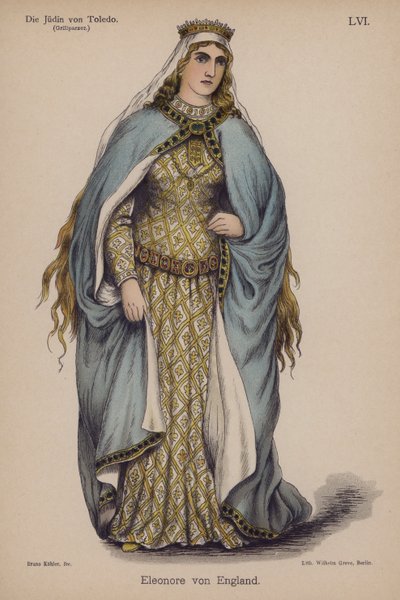 Eleanor van Engeland, uit Die Judin von Toledo (De Jodin van Toledo) door Franz Grillparzer door German School