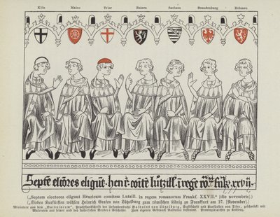 Verkiezing van Hendrik VII van Luxemburg tot Heilige Roomse Keizer, Frankfurt, 27 november 1308 door German School