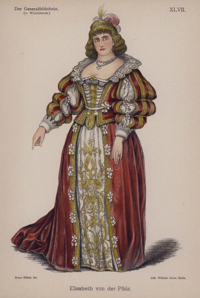 Elisabeth van de Palts, uit Der Generalfeldoberst door Ernst von Wildenbruch door German School