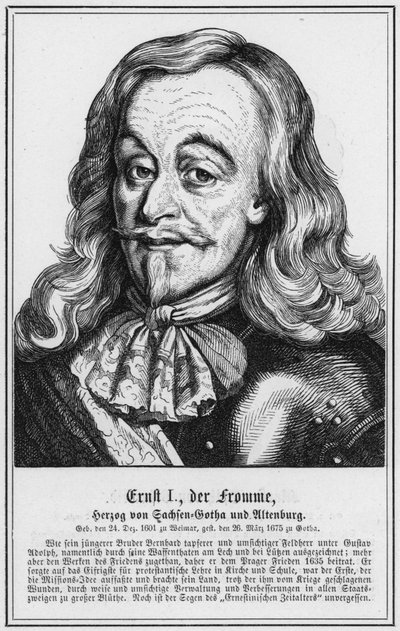 Ernst I, de Vrome, Hertog van Saksen-Gotha en Altenburg door German School