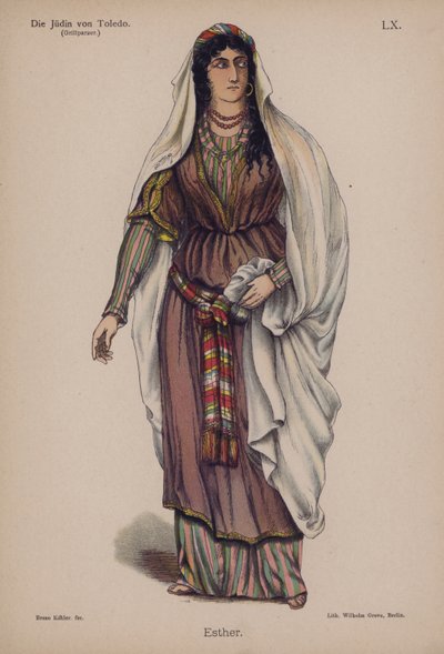 Esther, uit Die Jüdin von Toledo (De Jodin van Toledo) door Franz Grillparzer door German School