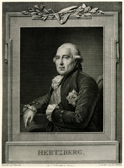 Ewald Friedrich Graaf von Hertzberg door German School