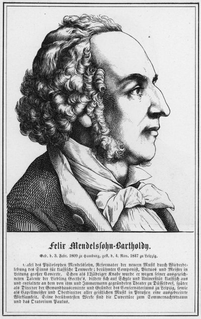 Felix Mendelssohn-Bartholdy door German School