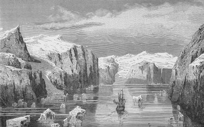 Fjord in Francis-Joseph Land door German School