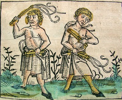 Flagellanten, gepubliceerd in de Neurenberg Kroniek, 1493 door German School