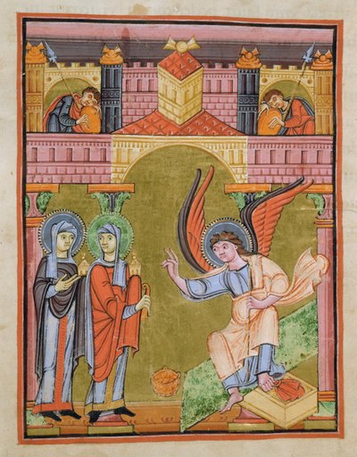 Fol. 33v van het Reichenau School Evangeliary, Codex F. II. 1 door German School