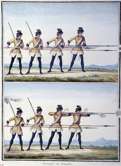 Vorming van bataljons - in 