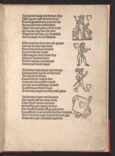 Geluk uit speelkaarten, c.1510 door German School