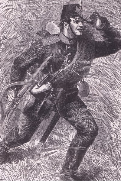 Voorwaarts, Cassells Geschiedenis van de oorlog tussen Frankrijk en Duitsland uitgegeven door Cassell and Company Limited, ca. 1890 door German School