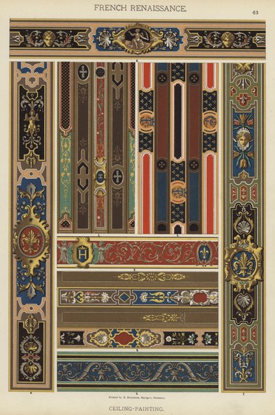 Franse renaissance, plafondschildering door German School