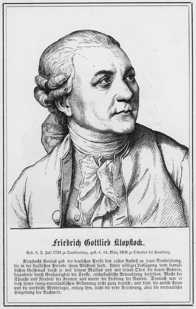 Friedrich Gottlieb Klopstock door German School