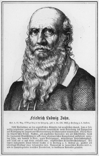 Friedrich Ludwig Jahn (gravure) door German School
