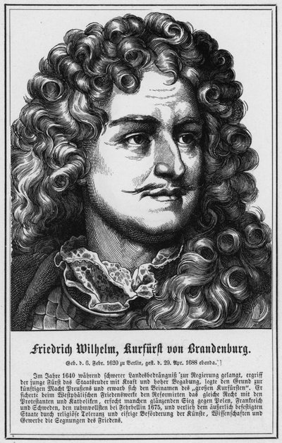 Friedrich Wilhelm, keurvorst van Brandenburg door German School