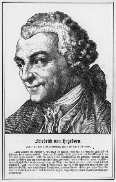 Friedrich von Hagedorn door German School
