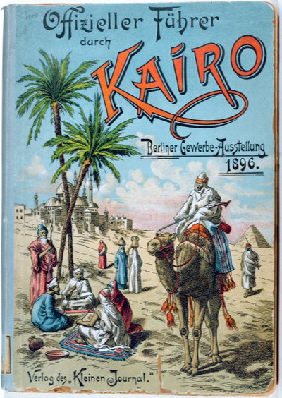 Voorkant van een Duitse reisgids voor Caïro, 1896 door German School