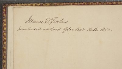 Details van het Voorste Schutblad uit 