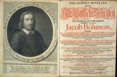 Frontispice van Theosophia Revelata door Jacob Boehme, 1715 door German School
