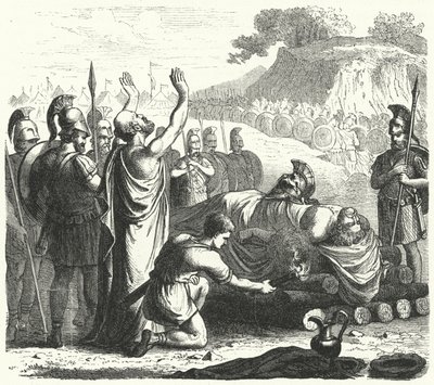 Begrafenisceremonie na de Slag bij Coronea, 394 v.Chr. door German School