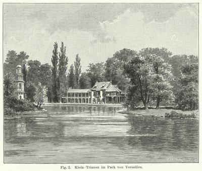 Tuinontwerp: Petit Trianon, Versailles, Frankrijk door German School
