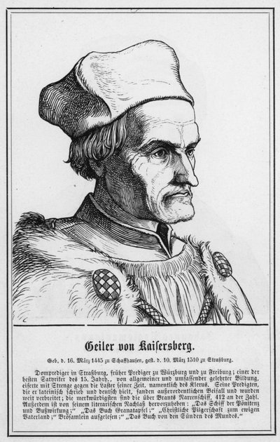 Geiler von Kaisersberg door German School