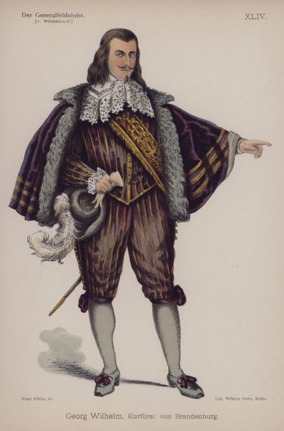 Georg Wilhelm, Hertog van Brandenburg, uit Der Generalfeldoberst van Ernst von Wildenbruch door German School