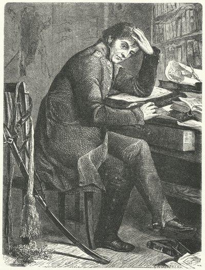 Gerhard von Scharnhorst, Duitse generaal en hervormer van het Pruisische leger (gravure) door German School