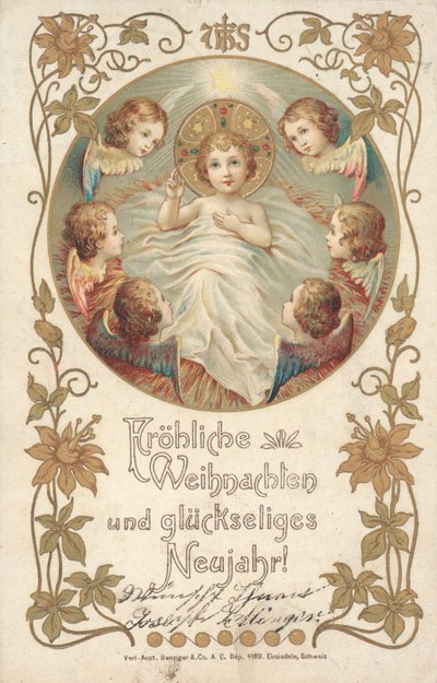 Duitse kerstkaart door German School