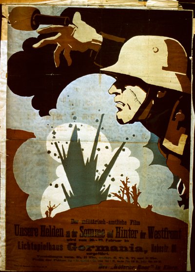 Duitse oorlogsfilm poster door German School