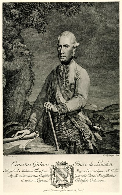 Gideon Ernst Freiherr von Laudon door German School
