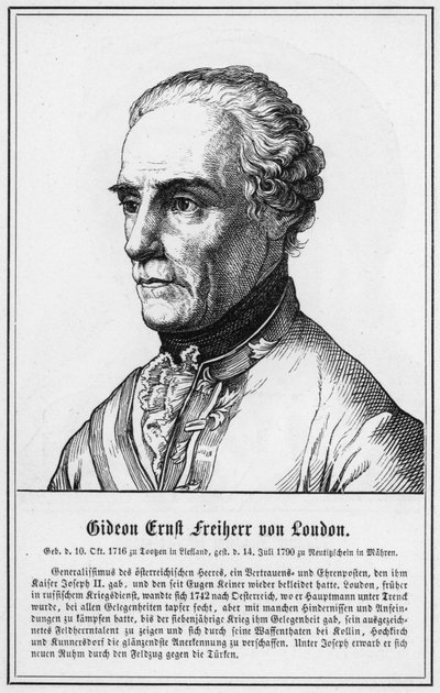 Gideon Ernst Freiherr von Loudon door German School