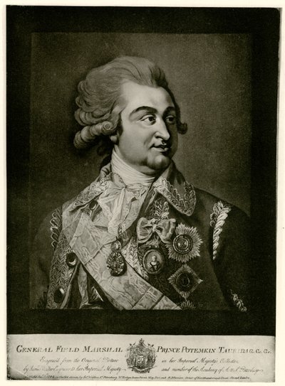 Gregor Alexandrowitsch Fürst Potemkin door German School
