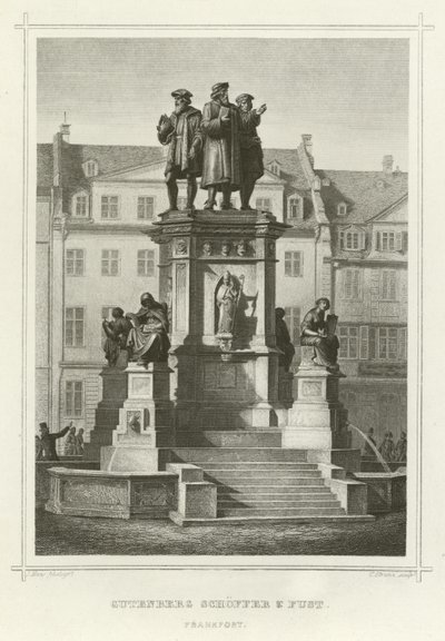 Gutenberg, Schoffer en Fust, Frankfurt door German School