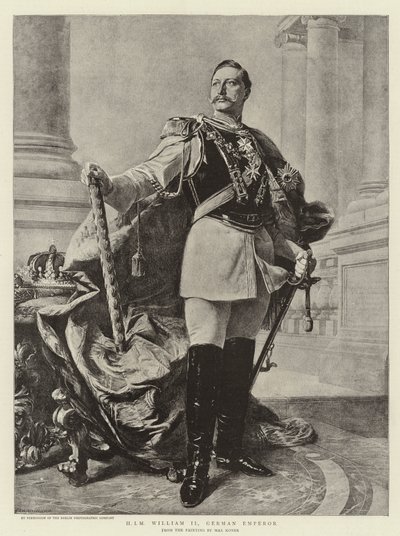H I M William II, Duitse Keizer door German School