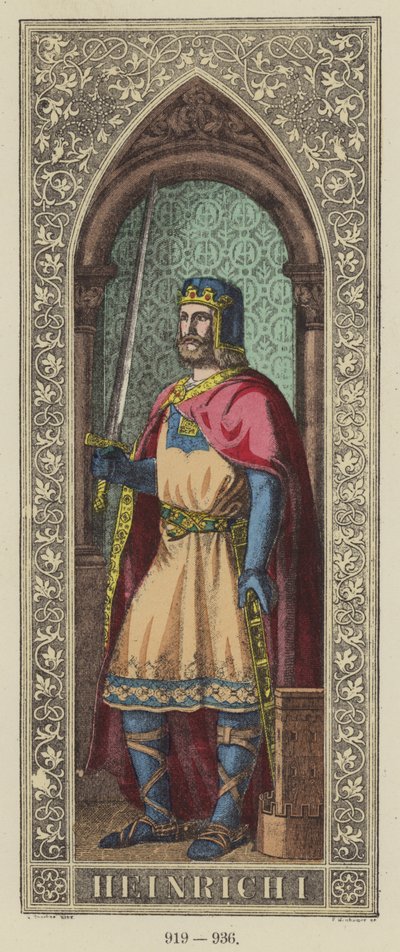 Heinrich I, 919-936 door German School