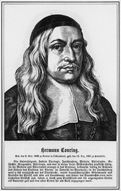 Hermann Conring (gravure) door German School