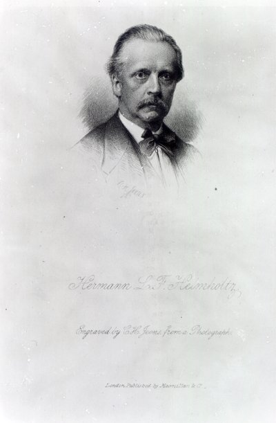 Hermann von Helmholtz, gegraveerd door C.H Jeens door German School