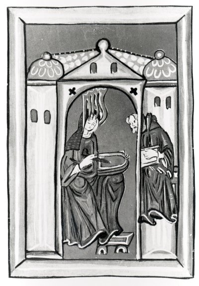 Hildegard van Bingen ontvangt het Licht uit de Hemel door German School
