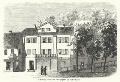 Huis van de Duitse dichter, filoloog en literatuurhistoricus Ludwig Uhland, Tübingen door German School