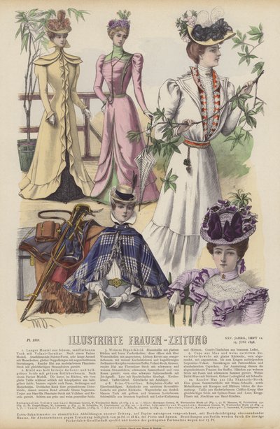 Illustratie voor Illustrirte Frauen-Zeitung door German School