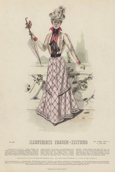 Illustratie voor Illustrirte Frauen-Zeitung door German School