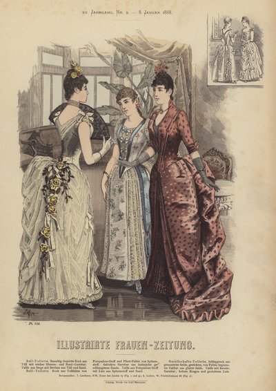 Illustratie voor Illustrirte Frauen-Zeitung door German School