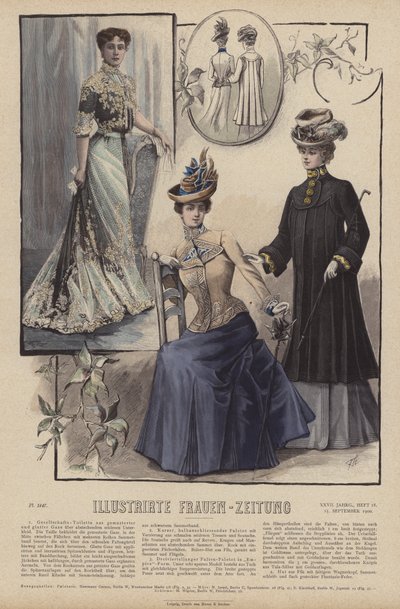 Illustratie voor Illustrirte Frauen-Zeitung door German School