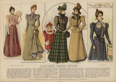 Illustratie voor Illustrirte Frauen-Zeitung door German School