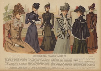Illustratie voor Illustrirte Frauen-Zeitung door German School